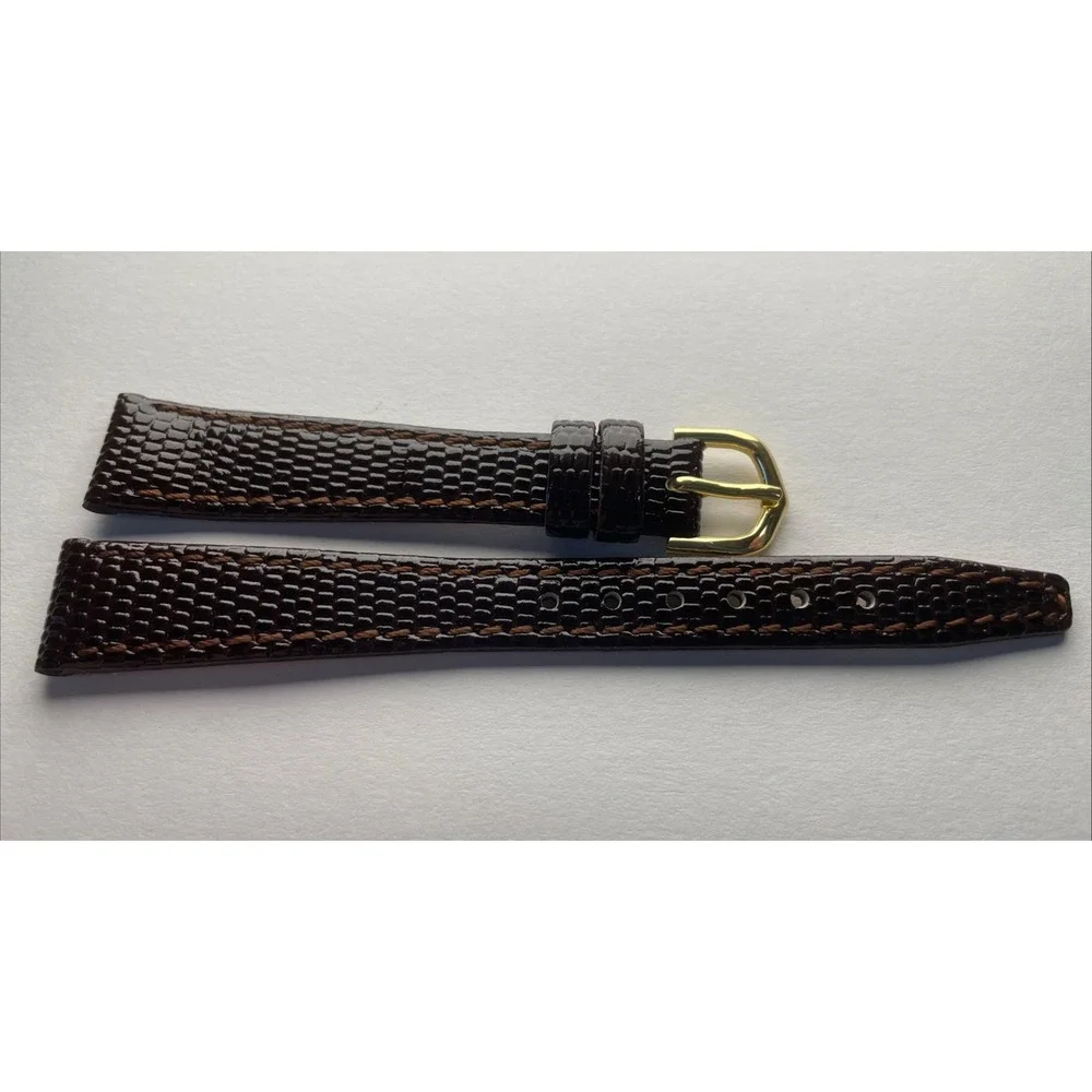 Band-it Watch Band Strap 14mm‎ Lizard Grain Brown